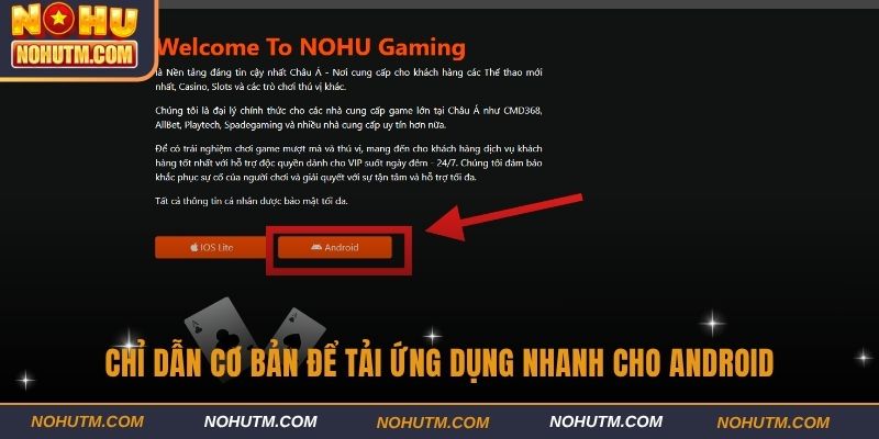 Chỉ dẫn cơ bản để tải ứng dụng nhanh cho Android